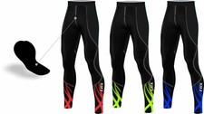 Men Cycling Tights Thermal Padded Bicycle Long Pants Winter Road Cycling Trouser