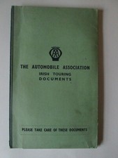 AA folder of Irish touring documents 1950.Automobile association.RAC.