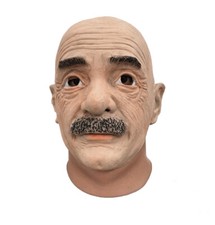 Adult Old Man Mask Latex Full Head Funny Grandpa Elderly Man Mask Halloween Mask