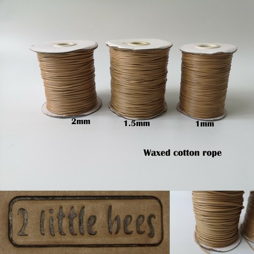 Waxed polyester cord - waxed,