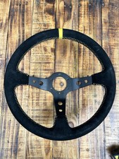 Deep Dish Steering Wheel  - Black 350mm Excellent Condition