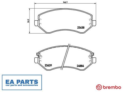 Brake pad set disc - pad,