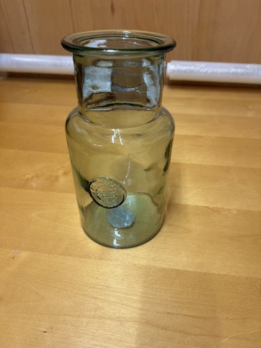 Glass recycled jar vase - glass, jar/vase