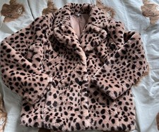 Red Herring Faux Fur Jacket Size 12