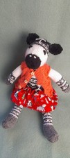 Knitted Zebra Soft Toy - New Unique and Hand Crafted
