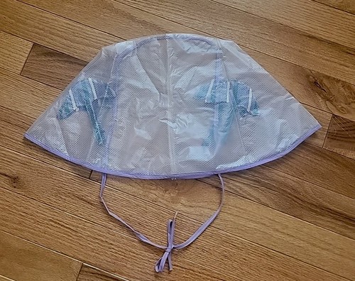 Vintage pvc rain bonnet hat - vintage,