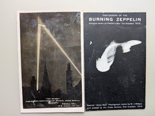 3 OLD POSTCARD ZEPPELIN