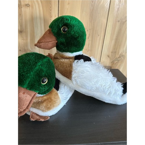 Pair plush mallard duck - pair,