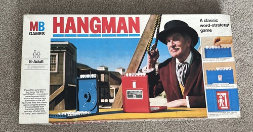 Hangman 1977 board game - hangman,