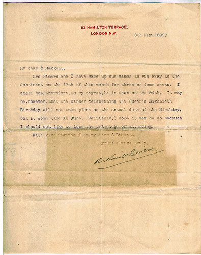 1899 early typed als queen - typed,