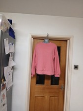 Ladies TU Pink Ribbed Puff Baloon Armed Jumper 12