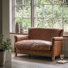 Gallery Mr. Paddington Vintage Brown Leather 2 Seater Sofa 2 Seater Sofa is cov