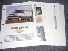 2005 CHEVROLET EXPRESS CARGO VAN DEALER ALBUM SHEETS BR