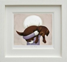 Love Hug by Doug Hyde. FRAMED. New With COA. Choc Lab. In Stock, Quick Delivery