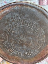 Isaac Sherwood & Sons Birmingham Trademark Sound Oil Burning Lamp - 1904-1920?