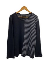 yohji yamamoto POUR HOMME Knit Sweater (Lightweight) Size 3 Wool Black HF-T55-17