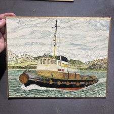 Vintage Oil Painting On Board