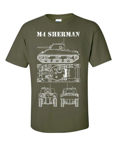 Sherman tank shirt - tank, t-shirt