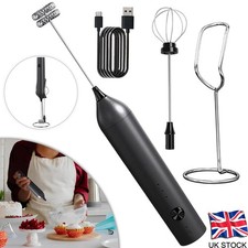 Powerful Milk Frother Handheld Drink Mixer Mini Electric Whisk Small Hand  Mixer
