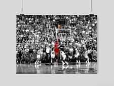 MICHAEL JORDAN POSTER BASKETBALL LAST 3 POINT SHOT NBA LEGEND  ART A3 A4 SIZE