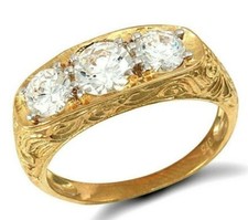 9ct Yellow Gold Gents Three