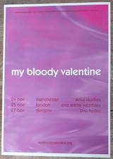 My Bloody Valentine - live music show 2025 promotional tour concert gig poster
