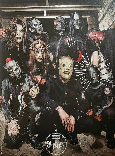 Slipknot magazine poster - a4,