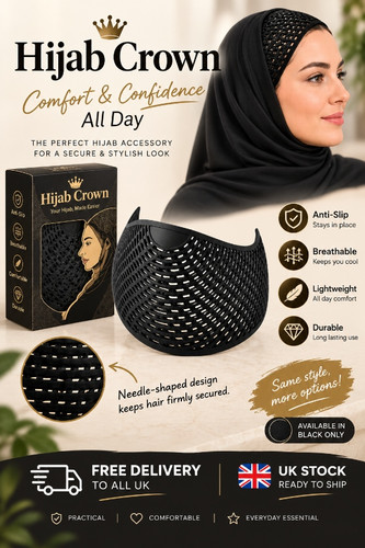 Elastic hijab hair grip - elastic, under