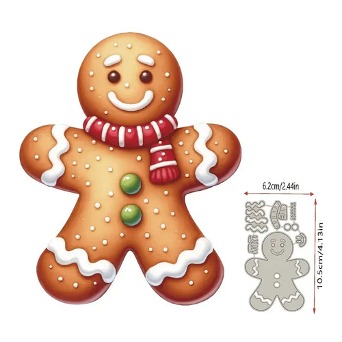 Gingerbread man metal cutting - gingerbread,