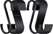 12 Pack S Hooks for Hanging