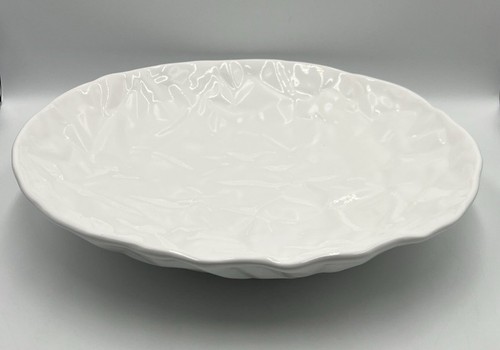 White ceramic bowl plate - bowl, large