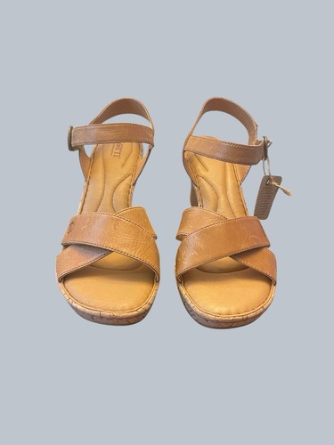 Born leather cork wedge - leather,