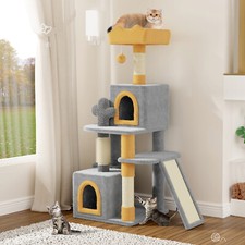 Cat Tree 131CM Tower Cat Climbing Multilevel Scratching Post Bed Activity Centre