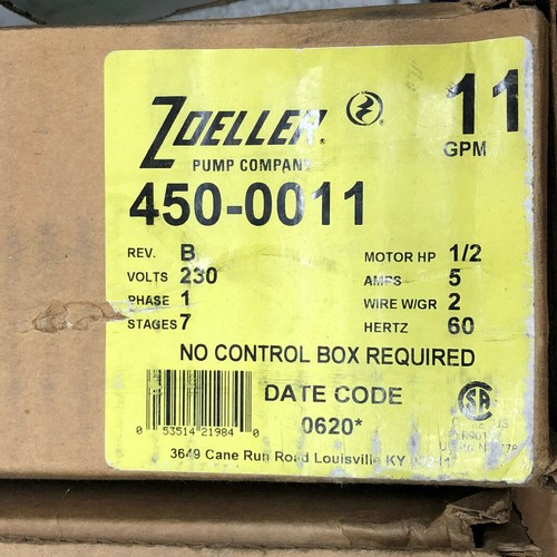 Zoeller 450 0011 - zoeller, 450-0011