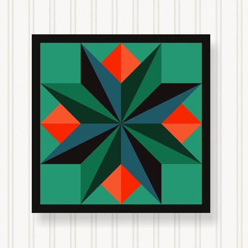 Barn quilt square sizes - barn, 8