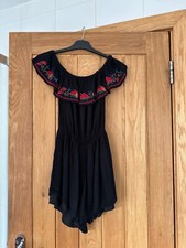 Ladies Rumper Dress Select Size 10 Dress With Shorts Underneath Black Sleeveless