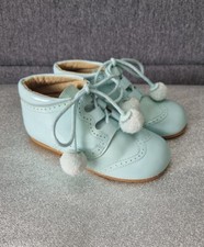 Bambi Blue Pom Pom Spanish Boots Size 23/ Baby Uk 6 Boutique Boys