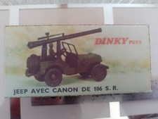 Dinky No829 Jeep Avec Canon - Reproduction / Replica Box