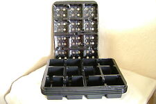   10  X  CARRY TRAYS FOR 9CM SQUARE PLASTIC PLANT POTS