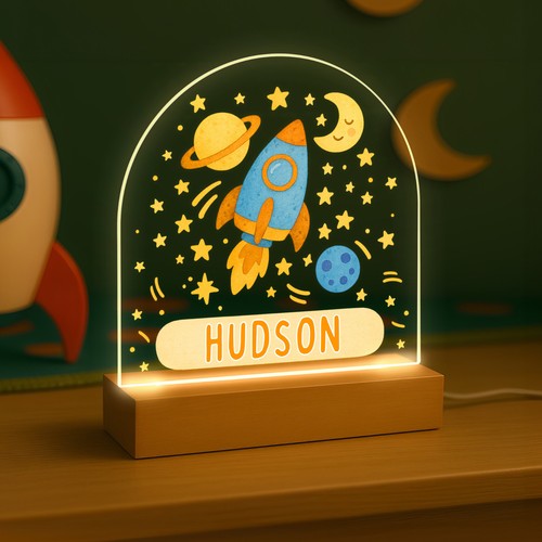 Personalised led space lamp - led,