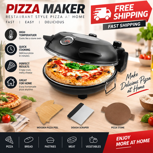Electric pizza oven maker - electric,