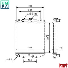 RADIATOR ENGINE COOLING 637
