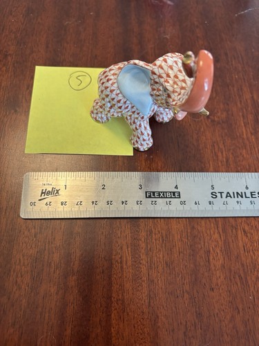 Herend porcelain elephant - porcelain,