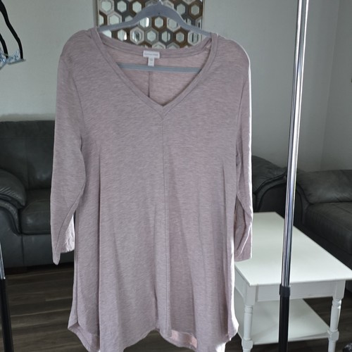 Garnet hill womens - gray, solid
