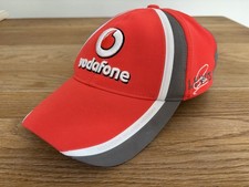 Adult Vodafone McClaren Mercedes F1 Lewis Hamilton Baseball Cap Hat Red