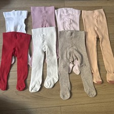 Baby Girls Tights Cotton Bundle Age 0-6 Months TU F&F Nutmeg h&M