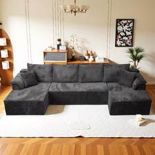 U Shaped Modular Sofa Corduroy