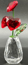 Swarovski Crystal Flower Dreams Hearts Figurine 5415273 Miniature Vase Bouquet