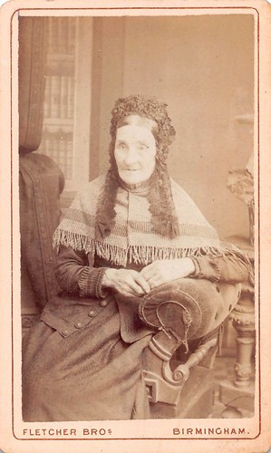 Victorian old woman head dress - old,