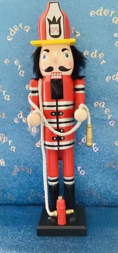 Wooden nutcracker fireman - nutcracker,